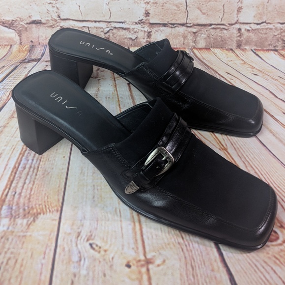 Womens Unisa Black Mules - Picture 3 of 7